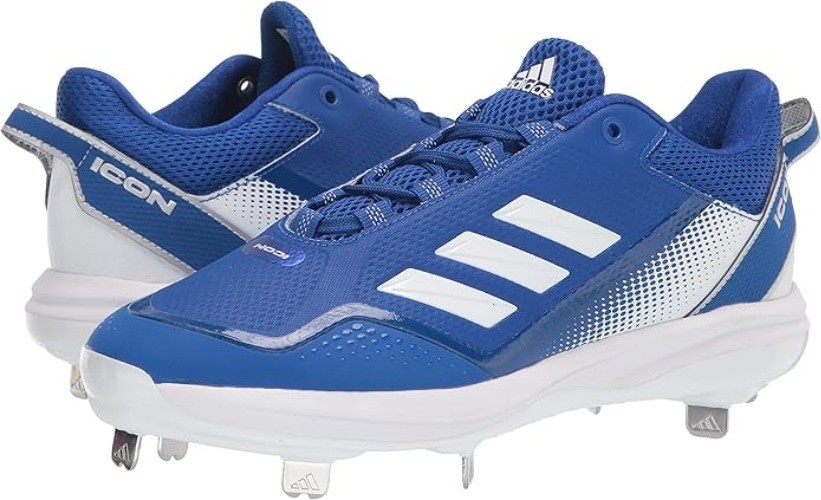 Adidas Mens Adidas Icon 7 Metal Baseball Cleats FZ1556 Blue Size 12