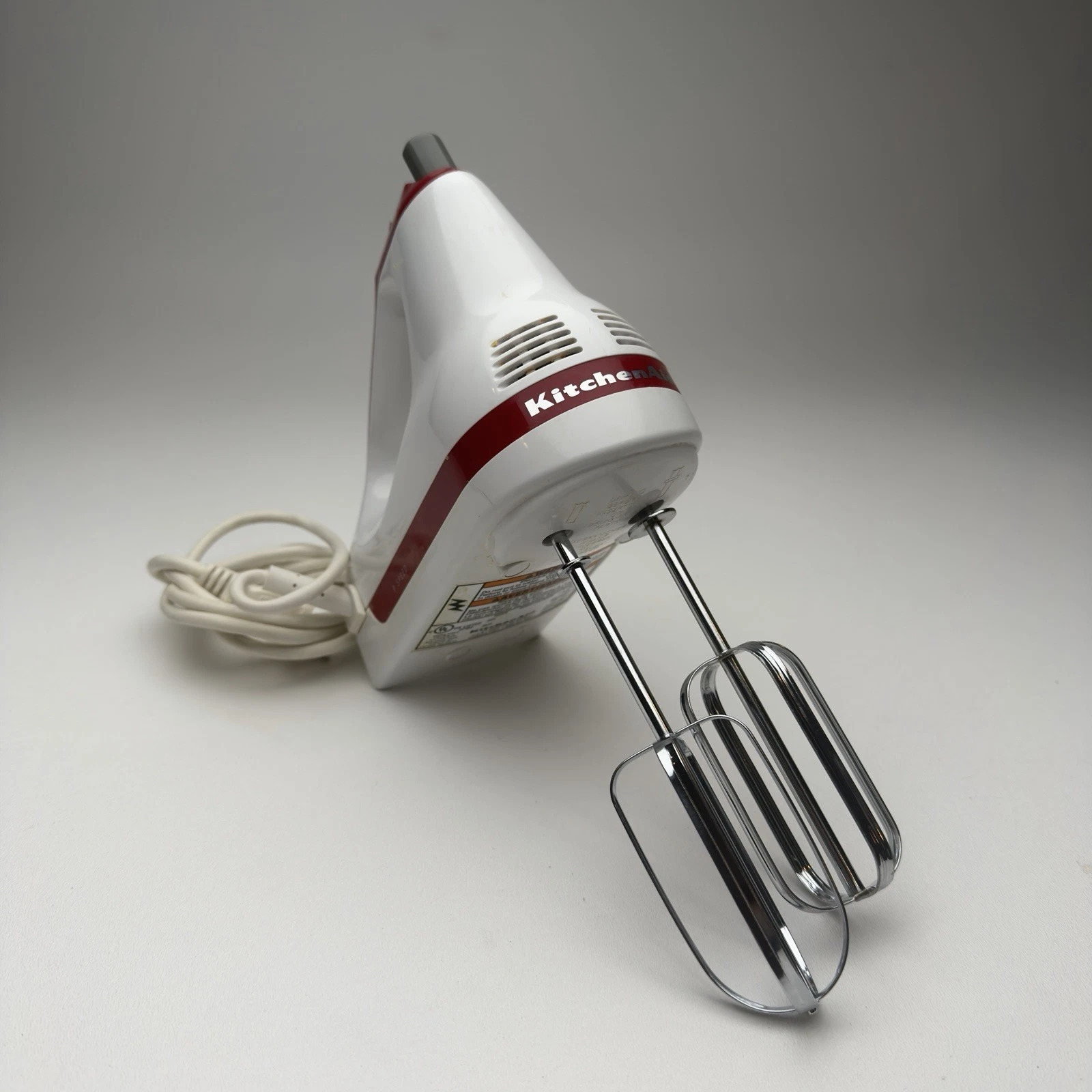 Kitchenaid 9 speed hand mixer - Red Stripe - Used
Opens in a new window or tab