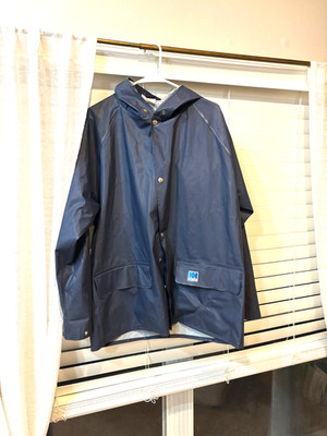 Helly Hansen Vintage Raincoat with hood Unisex Size Large