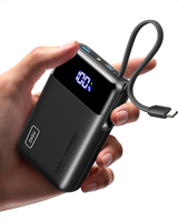 Iniu Powerbank 51L-20000Mah I 22.5W Schnellladefunktion I Integriertes Usb Kabel