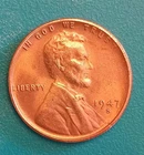 1947 S Lincoln Wheat Cent RED BRILLIANT UNCIRCULATED Coin  see pics **