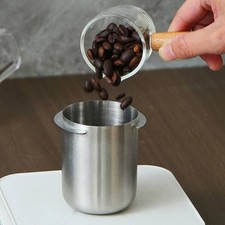 Edelstahl Kaffee Messkanne mit Mahlwerk Kompatibilität für Barista Einsatz