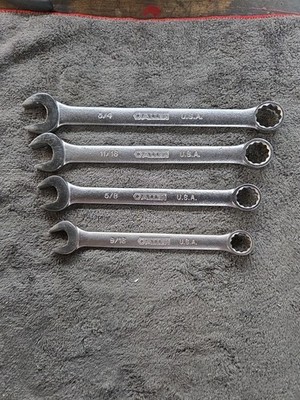 Vintage Allen tools Combination Wrench Set 9/16-3/4 USA   Excellent
