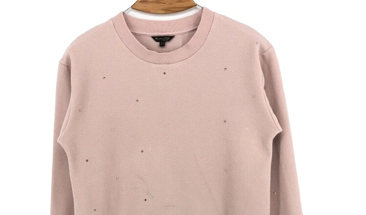 Massimo Dutti Damen Rundhals Pink Pullover Größe XS - Bild 3 von 4