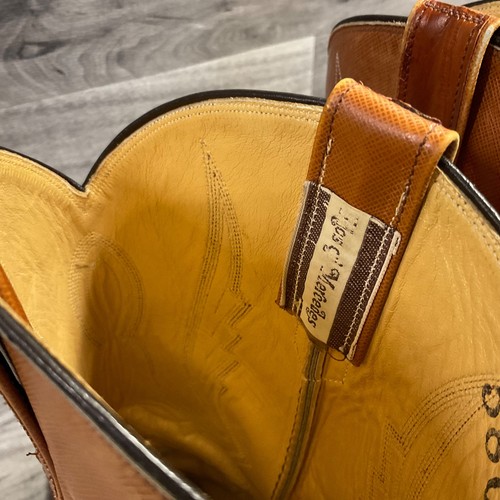 Rios of Mercedes Handmade Cowboystiefel Herren 8D Braun Western Selten Vintage - Bild 10 von 15