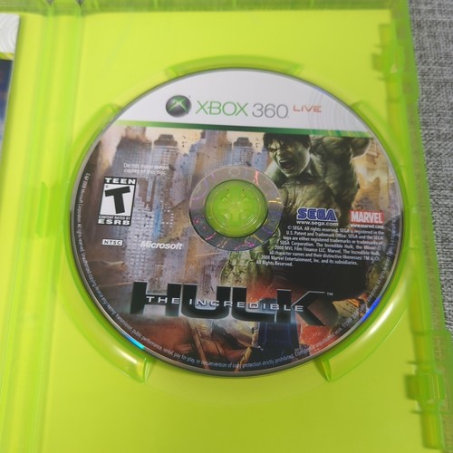 The Incredible Hulk (Xbox 360, 2008) GameStop Exclusive Red Hulk CIB Tested - Picture 4 of 7