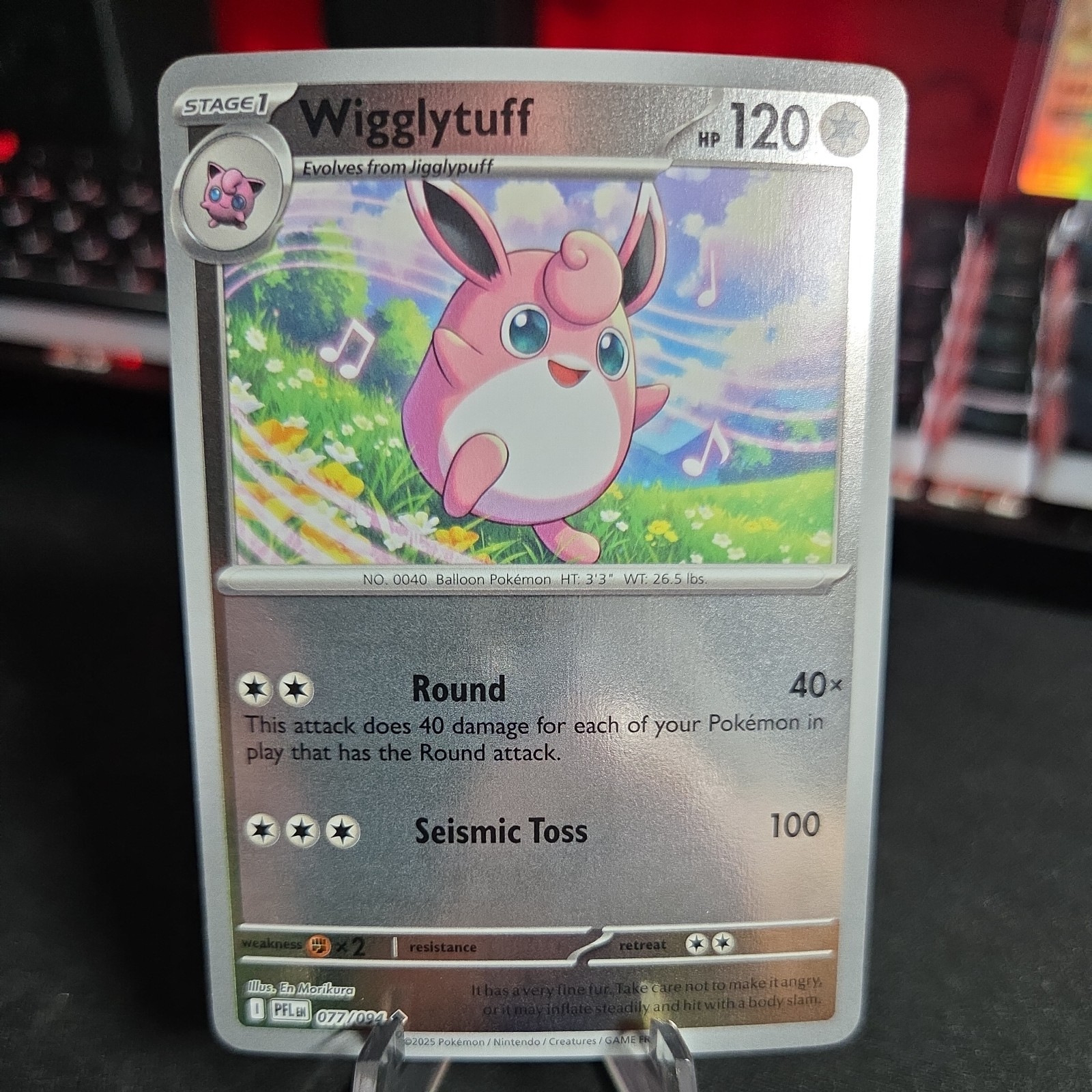 Wigglytuff 077/094 Reverse Holo ME02: Phantasmal Flames Pokemon TCG NM