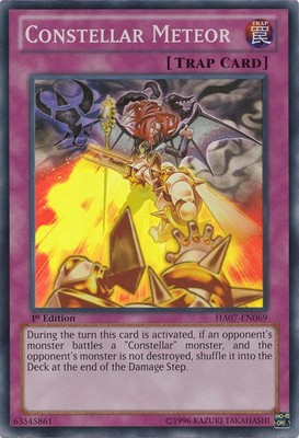 Constellar Meteor - HA07-EN069 - Super Rare - 1st Edition - Heavily Played