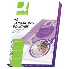Q-Connect A5 Laminating Pouch 125 Micron Pack of 100 KF04108,153 x 216 mm