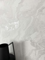 Newroom Vliestapete Grau Marmoroptik Modern Grafisch Wohnzimmer Schlafzimmer