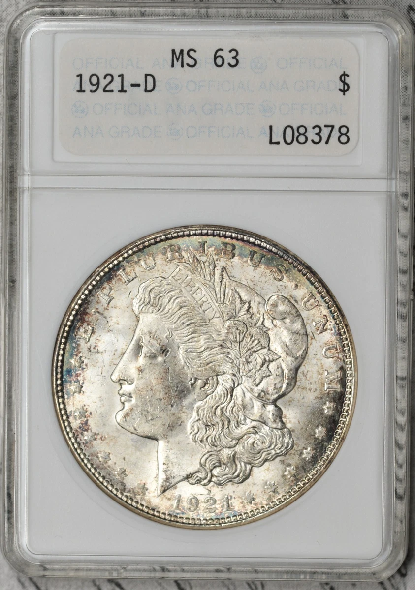 MS 63 Graded 1921 Year Morgan US Dollars (1878-1921) for sale | eBay