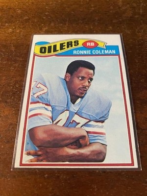 1977 Topps - Ronnie Coleman #407 - FREE SHIPPING