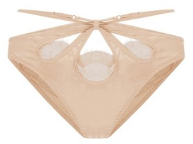 AGENT PROVOCATEUR Robyn Silk Satin Ouvert NEW