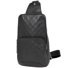 Louis Vuitton Avenue sling bag Shoulder Bag Body Bag Damier Anfini Onyx Bla...