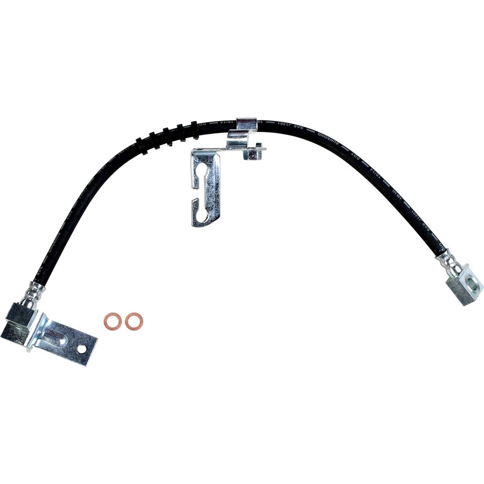 2x Linha de freio dianteira esquerda e direita mangueira de freio para 1995-1999 Dodge Neon - Imagem 2 de 4