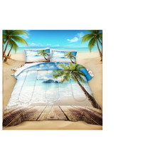 Bedbay Coastal Beachy Comforter Set King Beach Themed Comforter Bedding Set