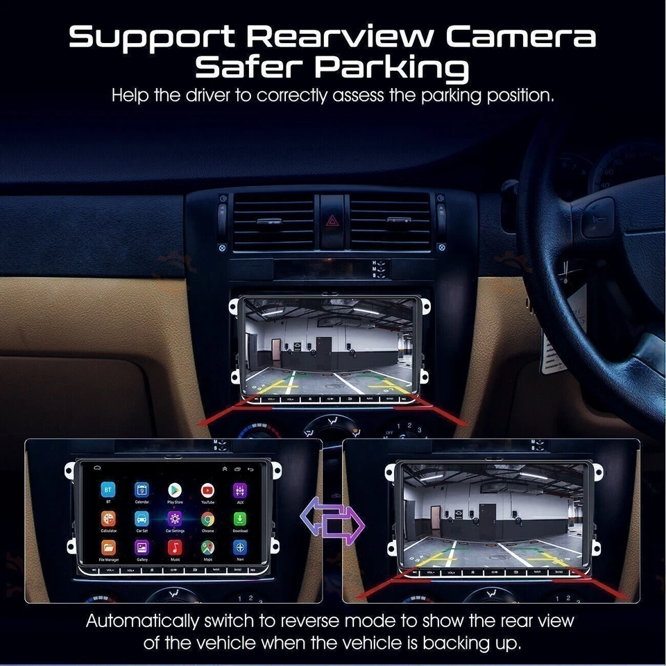 For VW Volkswagen Passat Golf Jetta 9" Android 12 Carplay Car Stereo Radio KY - Изображение 2 из 4