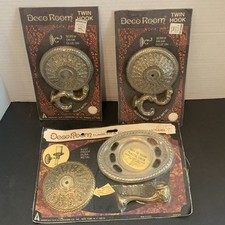 Vintage NOS Deco Room Hooks/Tumbler  Tooth Brush Holder