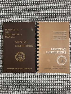 2 Books, Diagnostic And Statistical Manual DSM-ll 2nd , DSM-I , Mental Disorders
