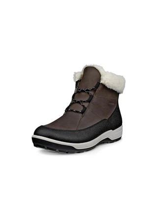 ECCO Women's Trace Lite Waterproof Warm Lined Low Ankle Boot, BLACK/DARK... 