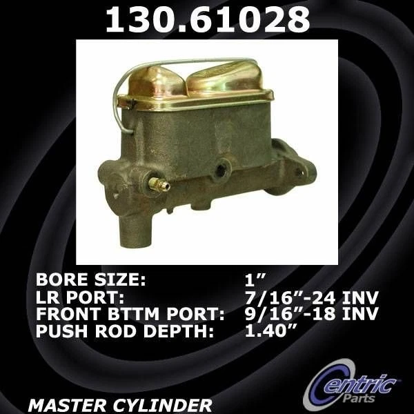For Lincoln Continental 67-71 Centric 130.61028 Premium Brake Master Cylinder - Image 2 of 2