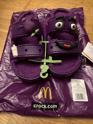 Crocs x McDonald s Classic Cozzy Sandale  Grimace  US 9M oder 11W Unisex EU 42/43