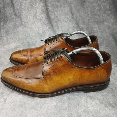 Allen Edmonds Delray Derby Shoes Split Toe Lace Up Burnished Brown Size 10 D