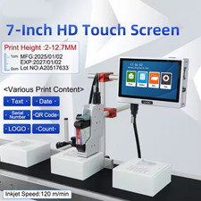 Online inkjet printer without conveyor, plastic packaging, online coding machine