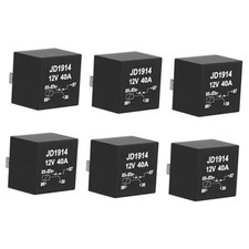Pack JD1914 Car Relay, 12V 40A, 5 Pin SPDT, Automotive Switches and Starters, 6