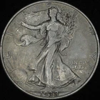 1938 Walking Liberty Half Dollar Extra Fine Pulled From Album Better Date Silver