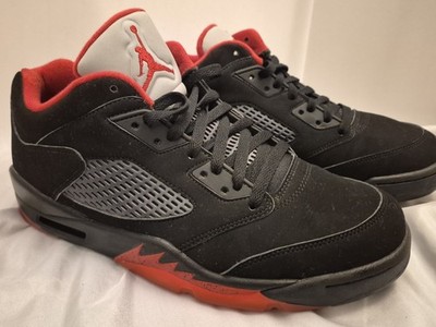 Jordan Air Jordan 5 Retro Low Alternate 90 Black/Red Low Top Basketball