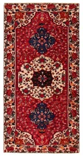 Traditional Vintage Hand-Knotted Area Rug 5'1" x 10'1" Oriental Wool Carpet