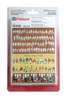Preiser 16358 Sitzende Personen. 72 Unbemalte Minaturen Spur H0 1:87