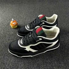 ிGUCCI RE-WEB Mens Shoes US Size Black Whit...