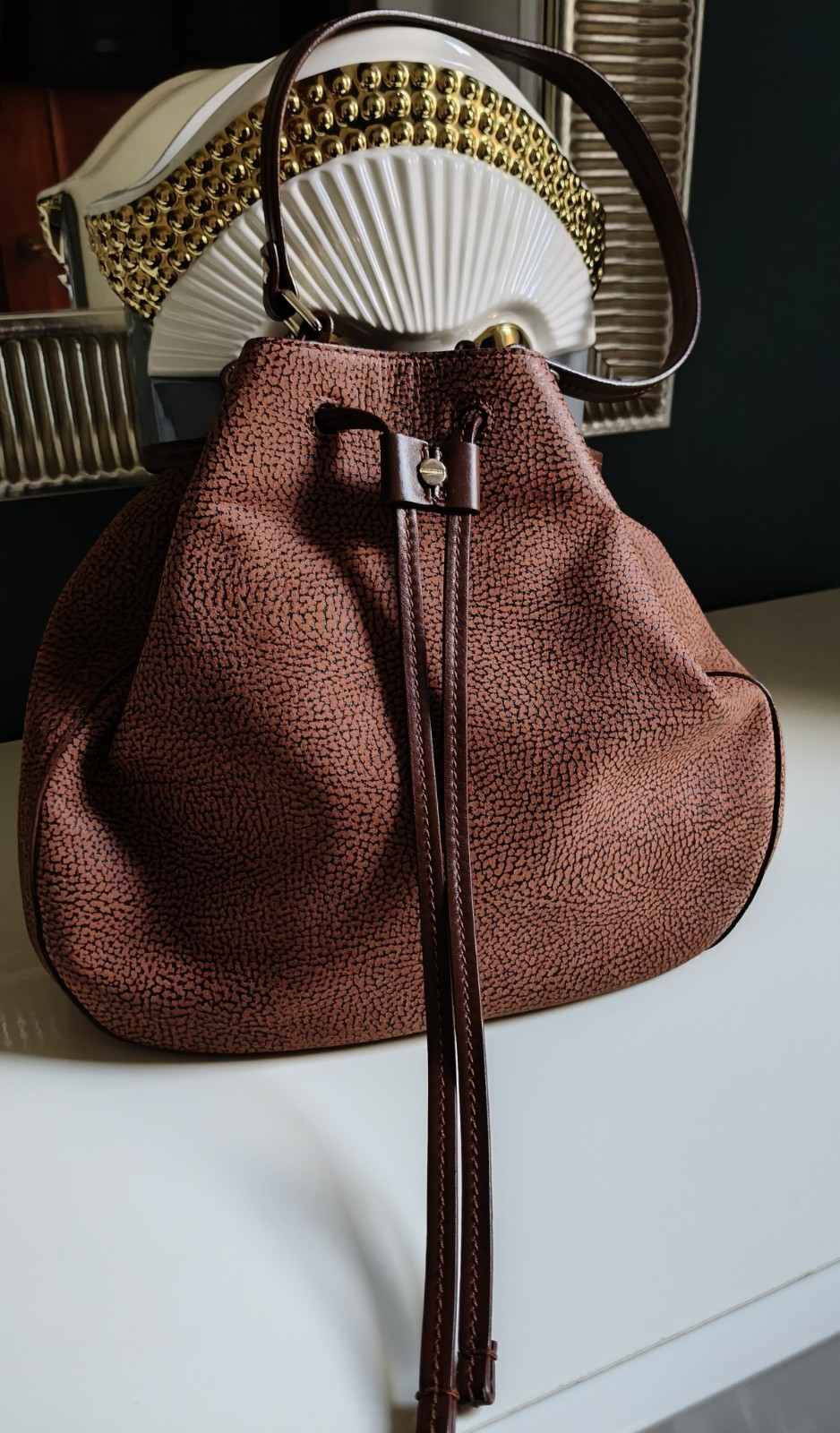 BORBONESE_BORSA_100%PELLE_‍‍