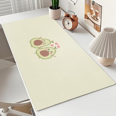 40*90cmExtra Large 15.7inch x 31.5inch PVC Desk Mat with Cute Avocado Design - N