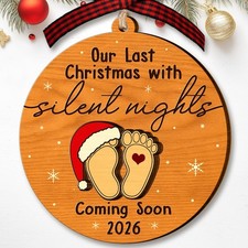 Expecting Baby Ornament 2026 - Pregnancy Announcement Gifts for Family, Husband,