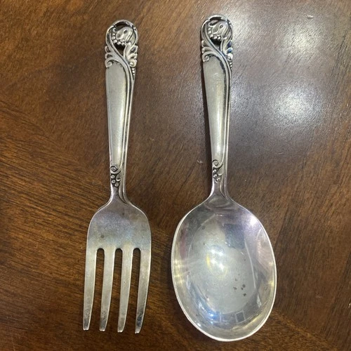 Spring Glory Baby Spoon & Fork by International Sterling