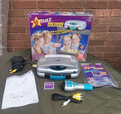 Vintage Boxed VJ Starz Video Karaoke Machine collectable + Sealed Cartridge Works