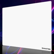 Glass Gaming Mouse Pad, Professional 15.8L x 11.8W inches, Moonlight White