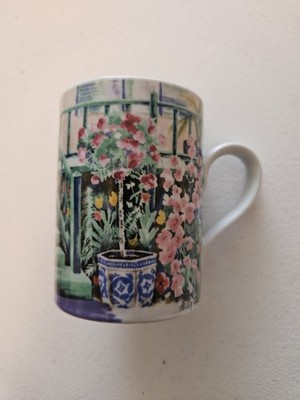 Vandor Helen Paul Collection Watercolors Coffee Mugs (4) Three For Tea 1991