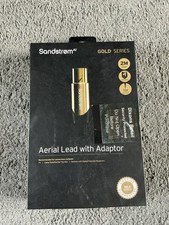 SANDSTROM AV GOLD SERIES Aerial Lead with Adapter -S2AER315- 2M.