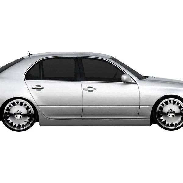 For Lexus LS430 01-03 VIP Style Fiberglass Side Skirt Rocker Panels Unpainted Foto 2 de 4