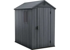 Keter 252274 Darwin 4x6 Storage Shed, Graphite, Maintenance-Free Composite