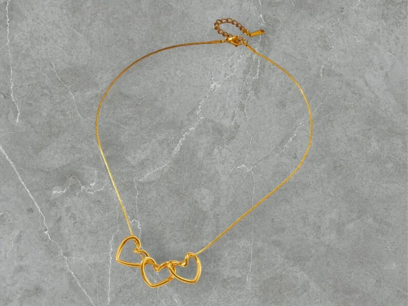 Minimalista Corazón Tobillera En 18K Oro Amarillo Más Para Mujer Valentine’ Día