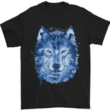 A Polygon Wolf Herren T-Shirt 100% Baumwolle