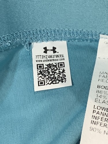 Under Armour Cropped Ankle Tights Pant Girls Size XL NWT Heatgear Youth Teal - Picture 14 of 20