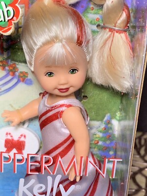 Mattel Barbie Kelly Club I'm an ornament too! Peppermint Kelly