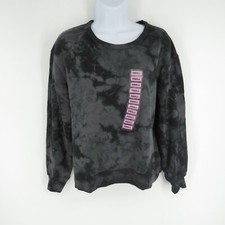 Member's Mark Women's Small Tie Dye Sweatshirt S Gray Smoke NWT