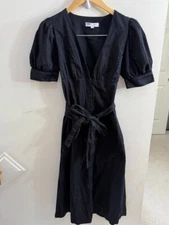 Love, Whit By Whitney Port Women's Black Puff Sleeve Dress Size M